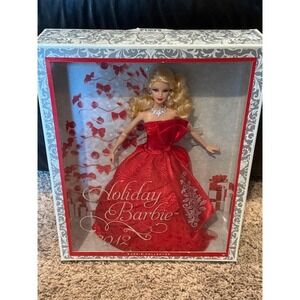 2012 Holiday Barbie Doll Red Gown NRFB